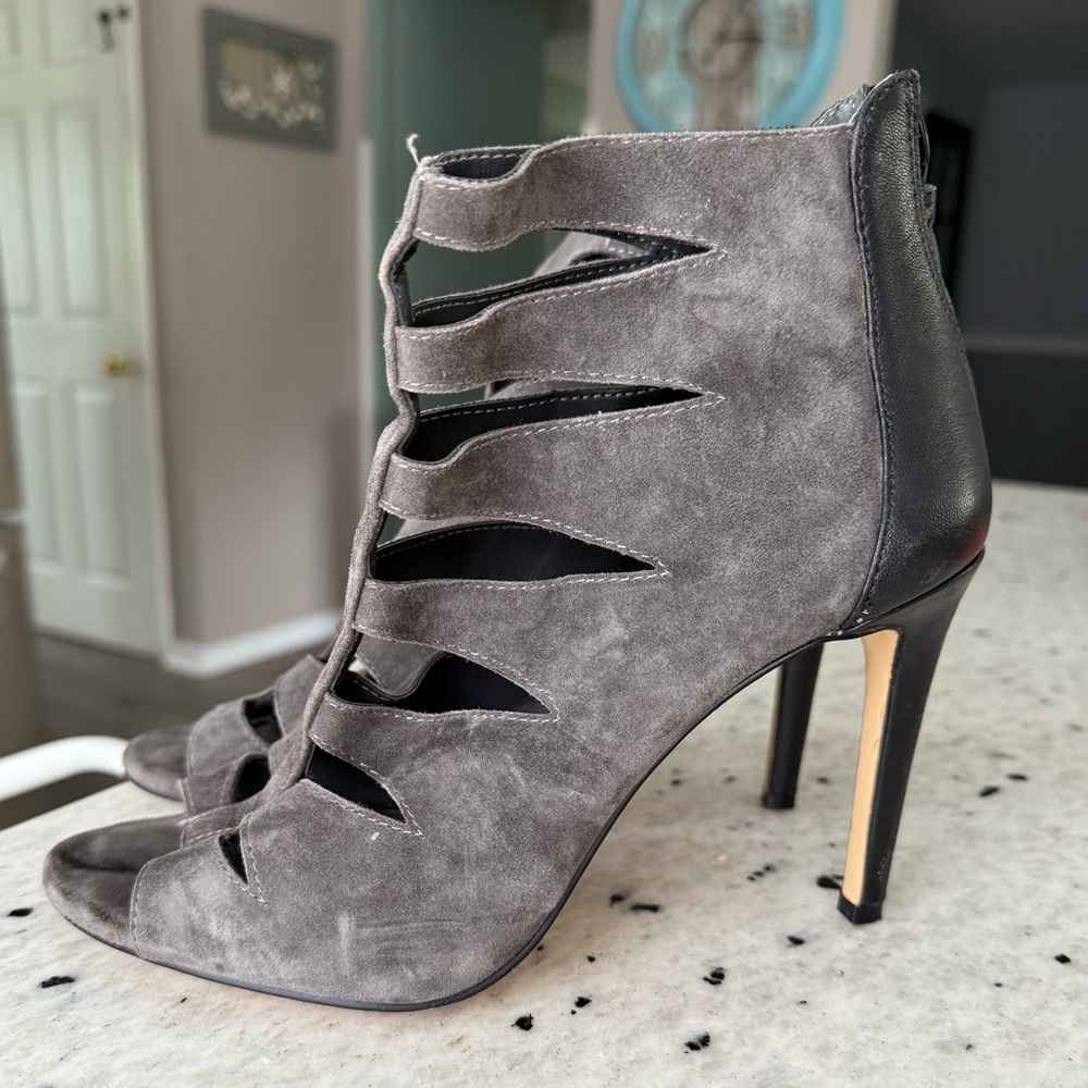 Lord & Taylor 424 Fifth Heeled Fringe Booties